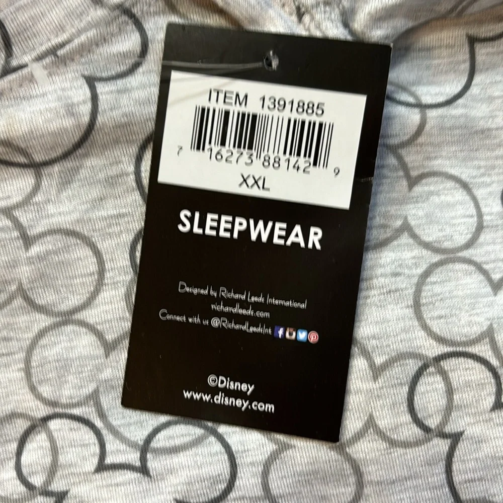 Disney Mickey Mouse Outlined Size 2X Pajama Set NWT - Picture 6 of 6